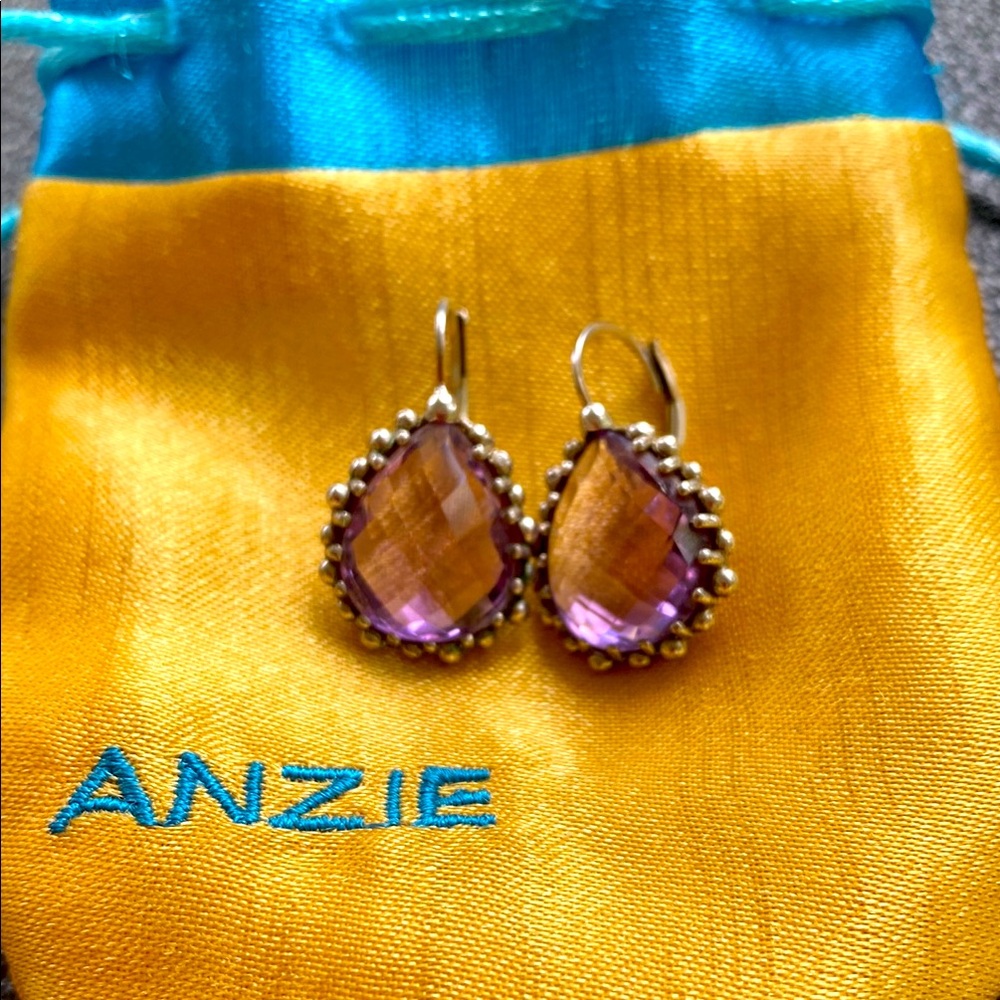 Anzie silver amethyst Earrings
